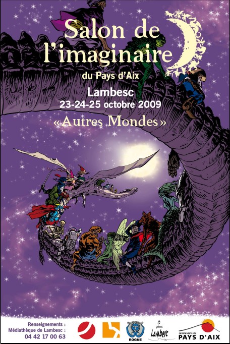 Affiche du Salon de l'imaginaire du Pays d'Aix.